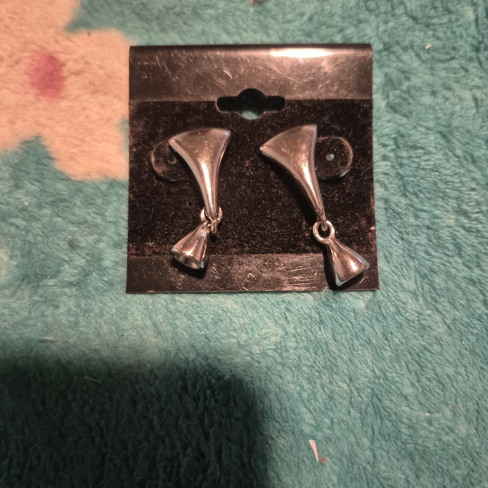 Silver Geometric Earrings